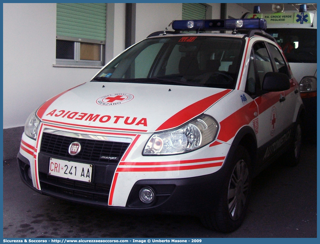 CRI 241AA
Croce Rossa Italiana
Arenzano
Fiat Sedici I serie
Allestitore AVS S.a.s.
Parole chiave: CRI;C.R.I.;Croce Rossa Italiana;Automedica;Auto medica;Automedicalizzata;Auto medicalizzata;Fiat;Sedici;Arenzano;241AA;AVS