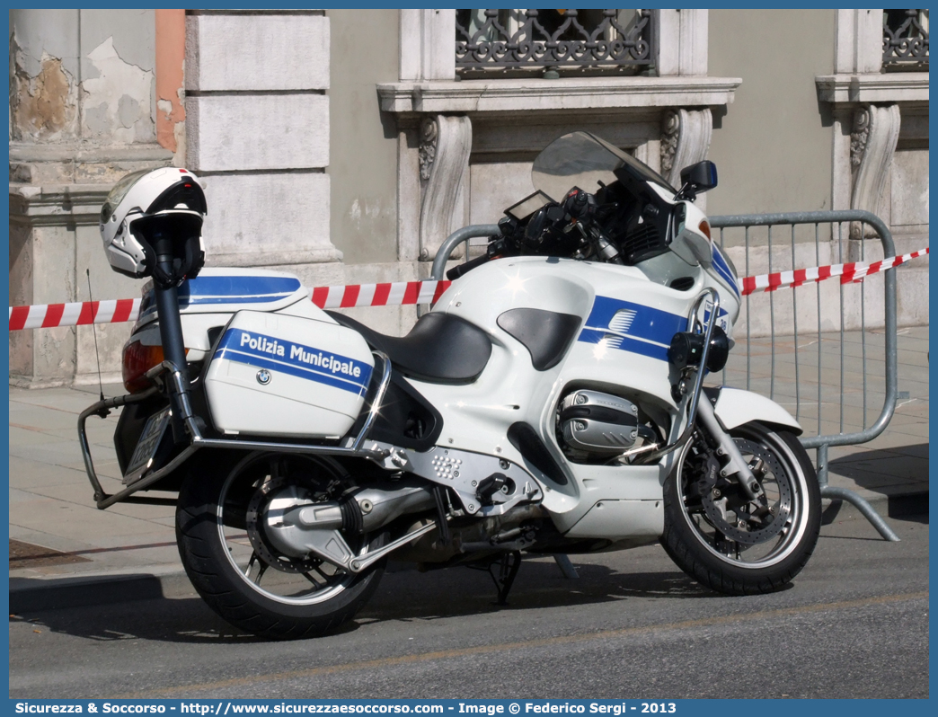 -
Polizia Municipale
Comune di Trieste
BMW R850 RT II serie

Parole chiave: PL;PM;P.L.;P.M.;Polizia;Locale;Municipale;Trieste;BMW;R850 RT