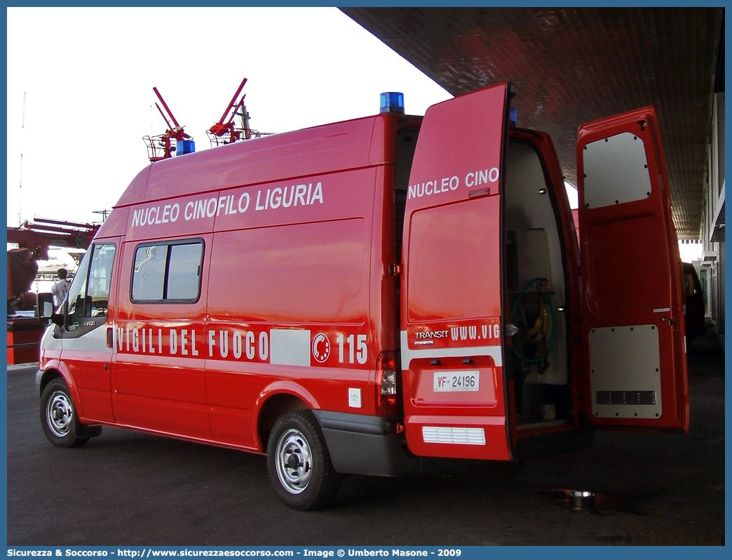 VF 24196
Corpo Nazionale Vigili del Fuoco
Nucleo Cinofili
Ford Transit III serie resyling
Parole chiave: Corpo;Nazionale;Vigili del Fuoco;Vigili;Fuoco;Ford;Transit;Cinofili