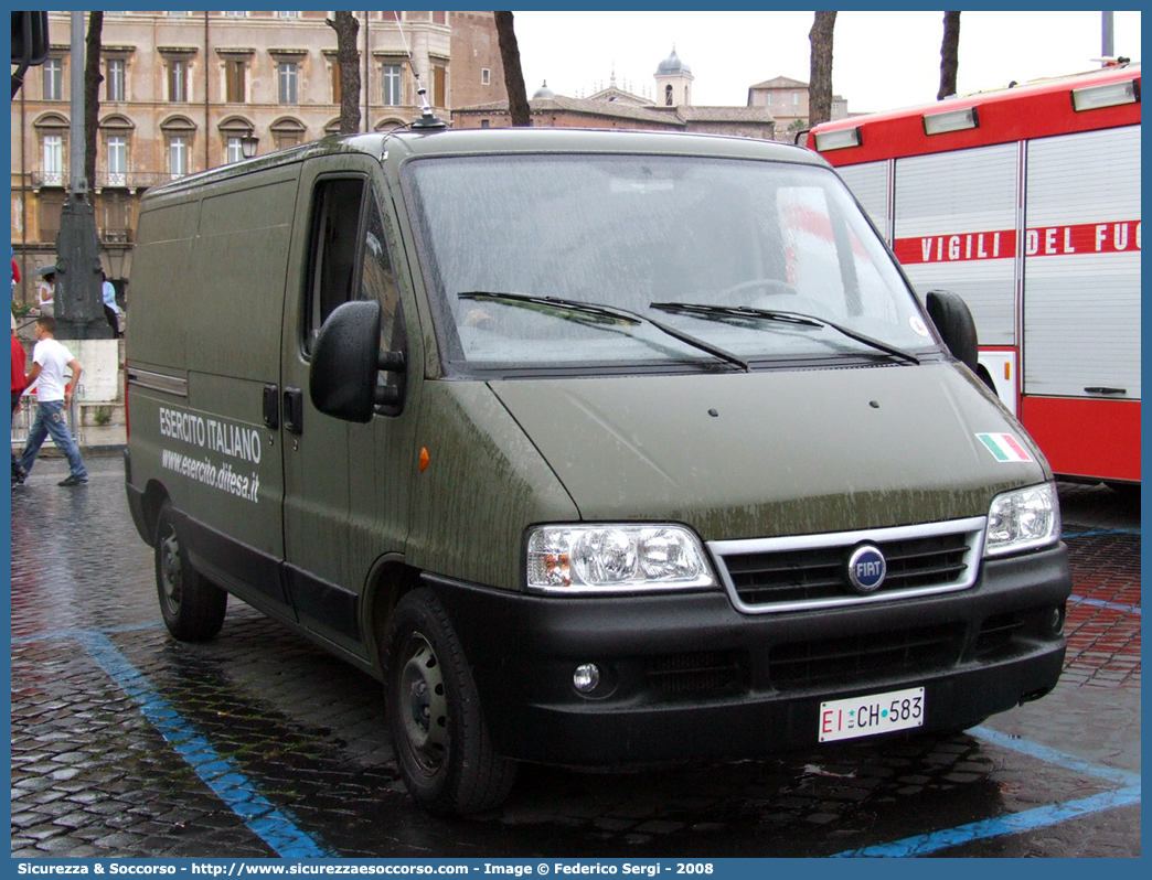 EI CH583
Esercito Italiano
Fiat Ducato II serie restyling
Parole chiave: EI;E.I.;Esercito;Italiano;Mezzi;da;Cantiere;Trasporto;Materiali;Supporto;Logistico;Fiat;Ducato;CH583