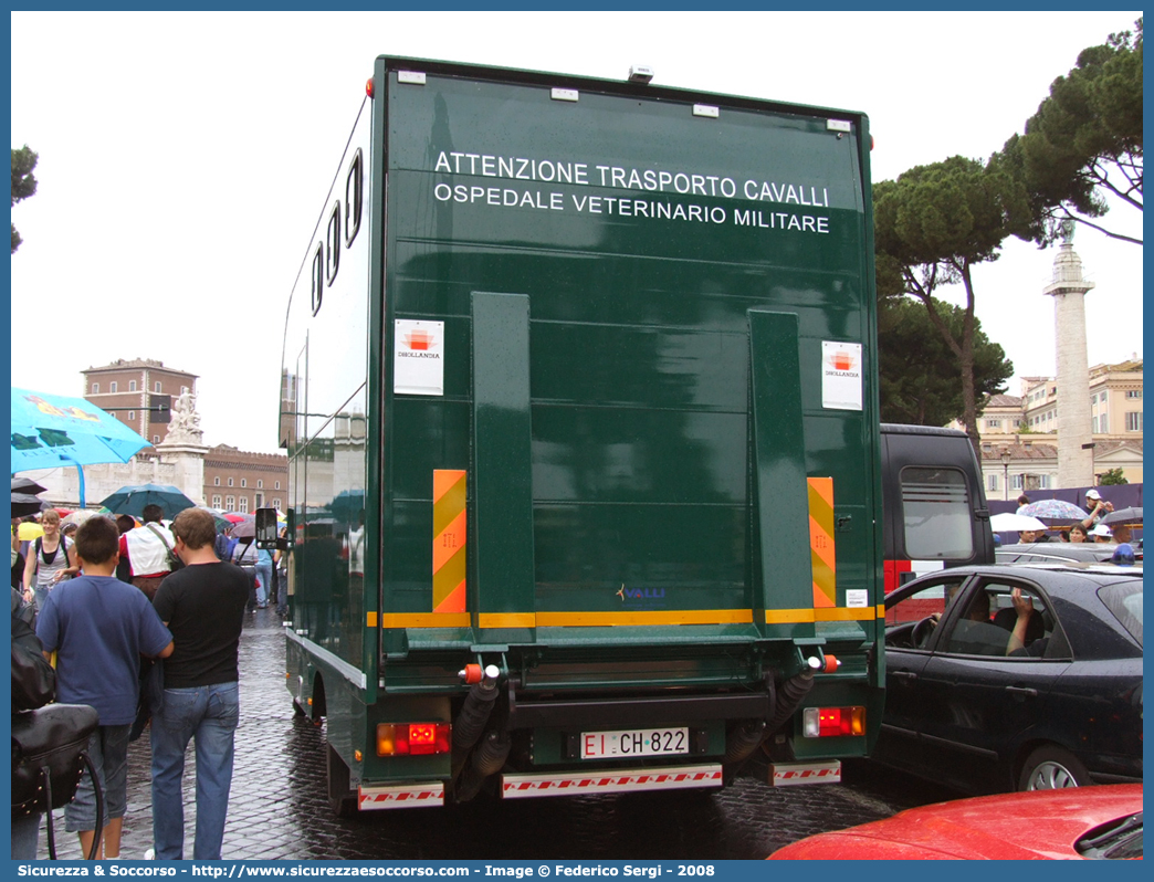 EI CH822
Esercito Italiano
Sanità Militare
Ospedale Veterinario Militare
Iveco Daily 50C15 III serie
Parole chiave: EI;E.I.;Esercito;Italiano;Sanità;Militare;Iveco;Daily;50C15