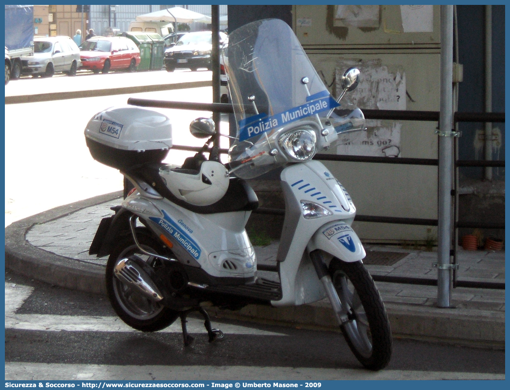 -
Polizia Municipale
Comune di Genova
Piaggio Liberty II serie
Parole chiave: Polizia;Locale;Municipale;Genova;Piaggio;Liberty