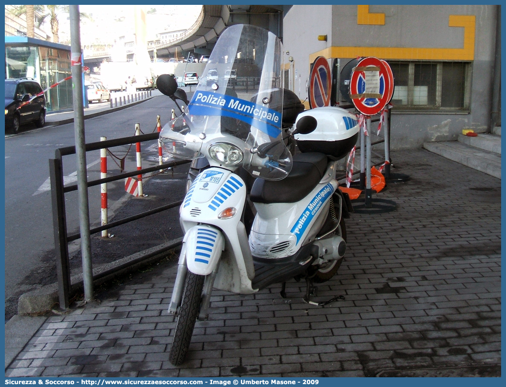 -
Polizia Municipale
Comune di Genova
Piaggio Liberty I serie
Parole chiave: Polizia;Locale;Municipale;Genova;Piaggio;Liberty