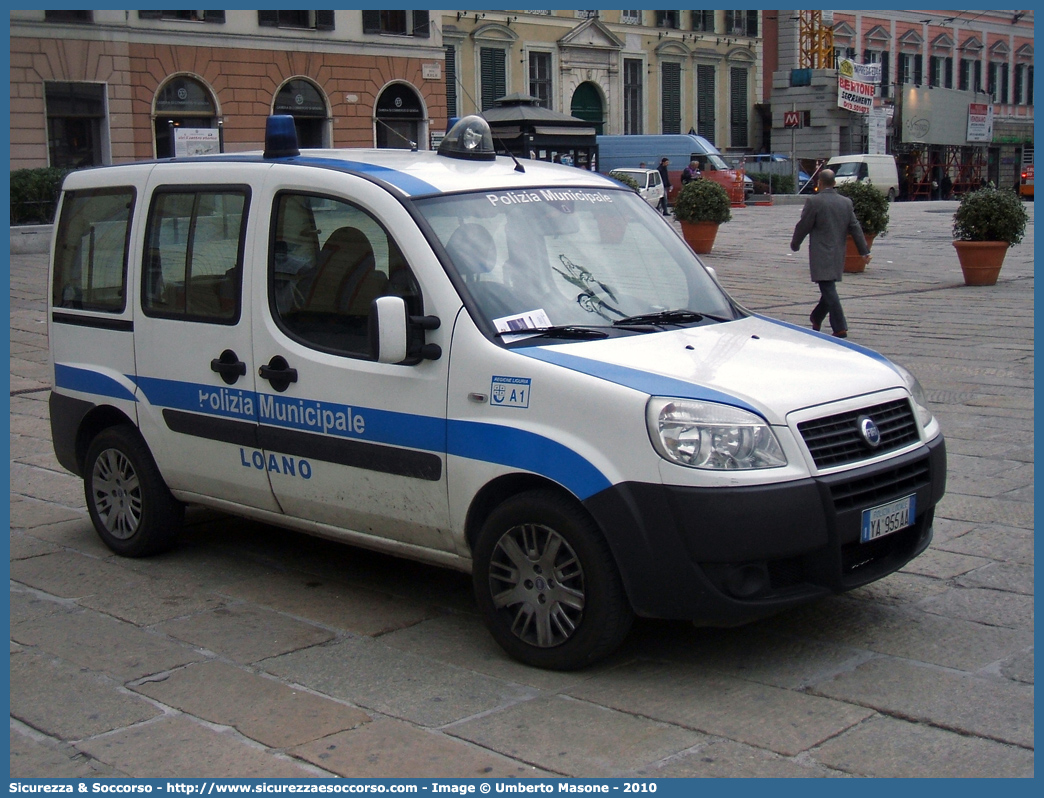 Polizia Locale YA955AA
Polizia Municipale
Comune di Loano
Fiat Doblò I serie restyling
Parole chiave: Polizia;Locale;Municipale;Loano;Fiat;Doblò;YA955AA