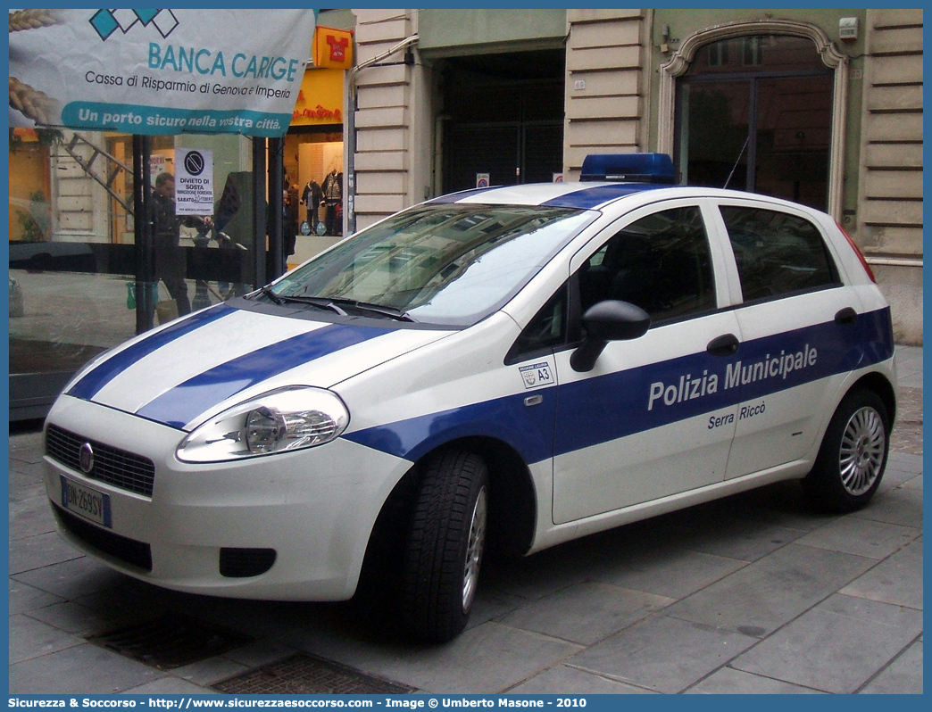 -
Polizia Municipale
Comune di Serra Riccò
Fiat Grande Punto
Parole chiave: Polizia;Locale;Municipale;Serra Riccò;Serra Ricco;Fiat;Grande Punto