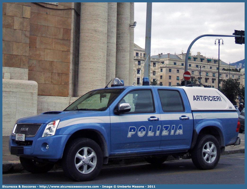 Polizia H2972
Polizia di Stato
Artificieri Antisabotaggio
Isuzu D-Max I serie I restyling
Parole chiave: PS;P.S.;Polizia;di;Stato;Artificieri;Antisabotaggio;Isuzu;D-Max;D - Max;DMax;Maritan;Alberto