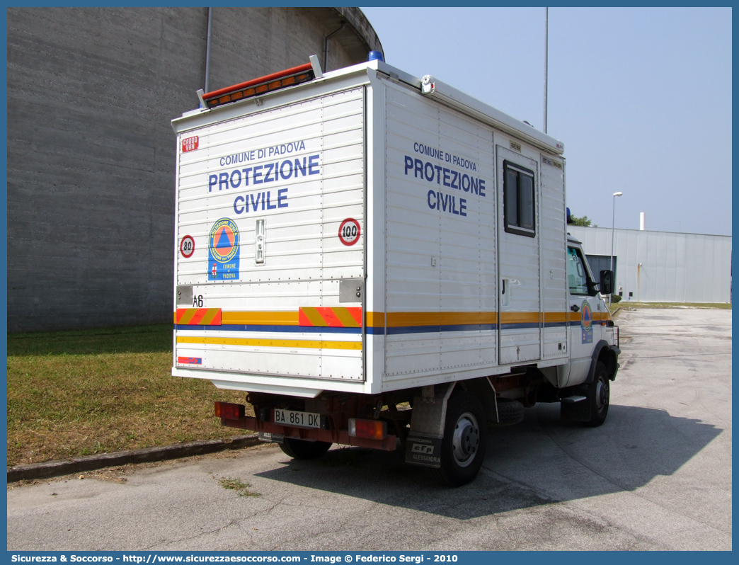 A6
Protezione Civile
Comune di Padova
Iveco Daily 35-10 4x4 II serie
(variante)
Parole chiave: PC;P.C.;Protezione Civile;Padova;Iveco;Daily 35-10 4x4 II serie