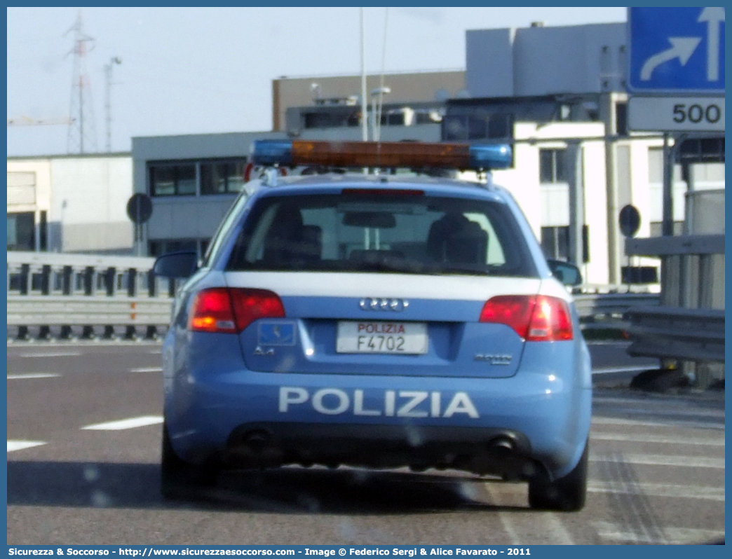 Polizia F4702
Polizia di Stato
Polizia Stradale
Autostrada Bs/Vr/Vi/Pd S.p.A.
Audi A4 Avant III serie
Parole chiave: F4702;Polizia di Stato;Polizia Stradale;Autostrada Bs/Vr/Vi/Pd S.p.A.;Audi A4 Avant IV serie