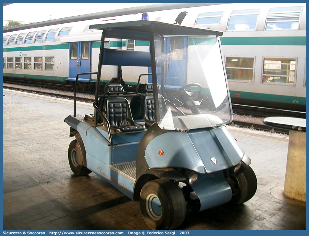 -
Polizia di Stato
Polizia Ferroviaria
Tonino Lamborghini Golf Cart
Parole chiave: Polizia;Stato;Polizia di Stato;Ferroviaria;Polfer;Tonino;Lamborghini