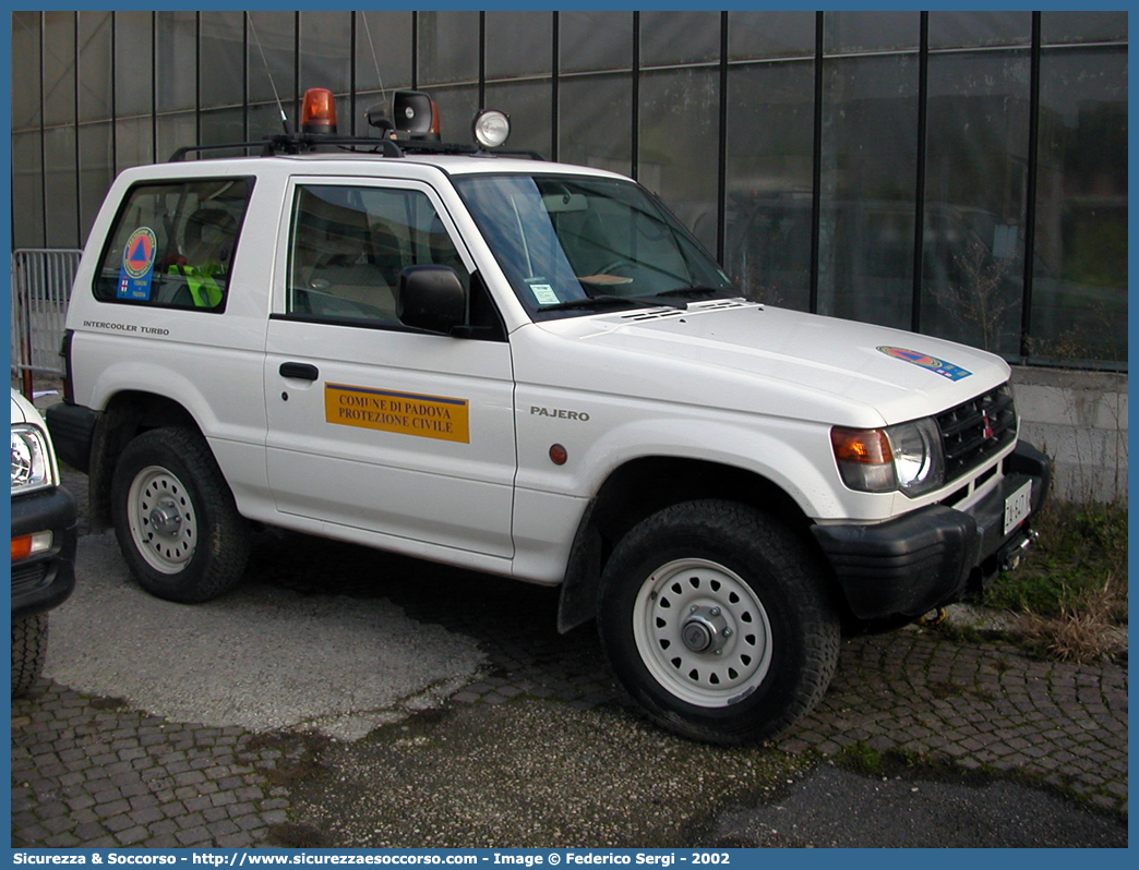 -
Protezione Civile
Comune di Padova
Mitsubishi Pajero V20 SWB
Parole chiave: PC;P.C.;Protezione Civile;Padova;Mitsubishi;Pajero V20 SWB