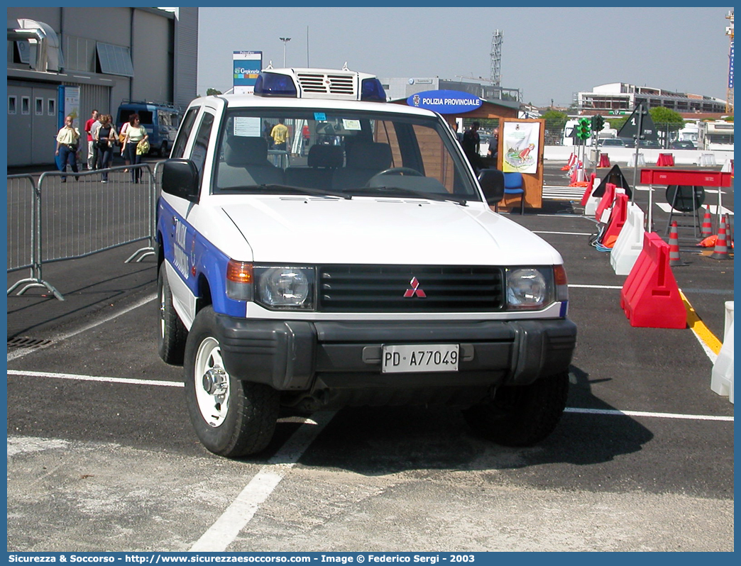 -
Polizia Provinciale
Provincia di Padova
Mitsubishi Pajero V20 SWB 
Parole chiave: PL;P.L.;Polizia;Locale;Provinciale;Padova;Mitsubishi;Pajero;V20;SWB