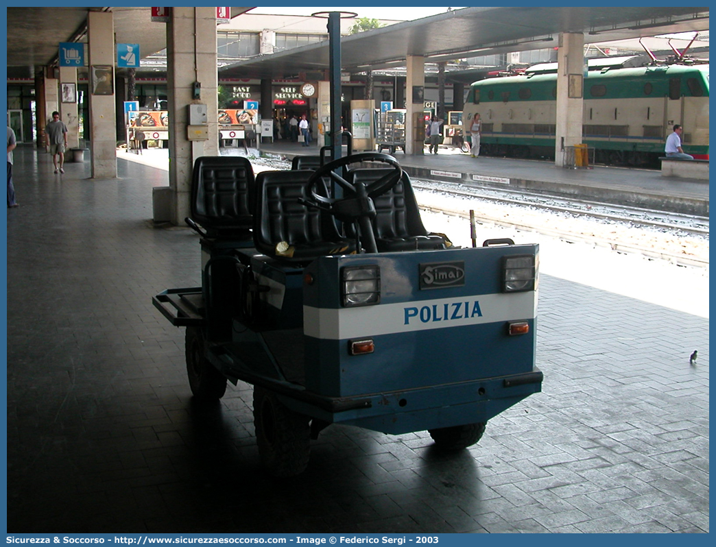 -
Polizia di Stato
Polizia Ferroviaria
Simai
Parole chiave: Polizia;Stato;Polizia di Stato;Ferroviaria;Polfer;Simai