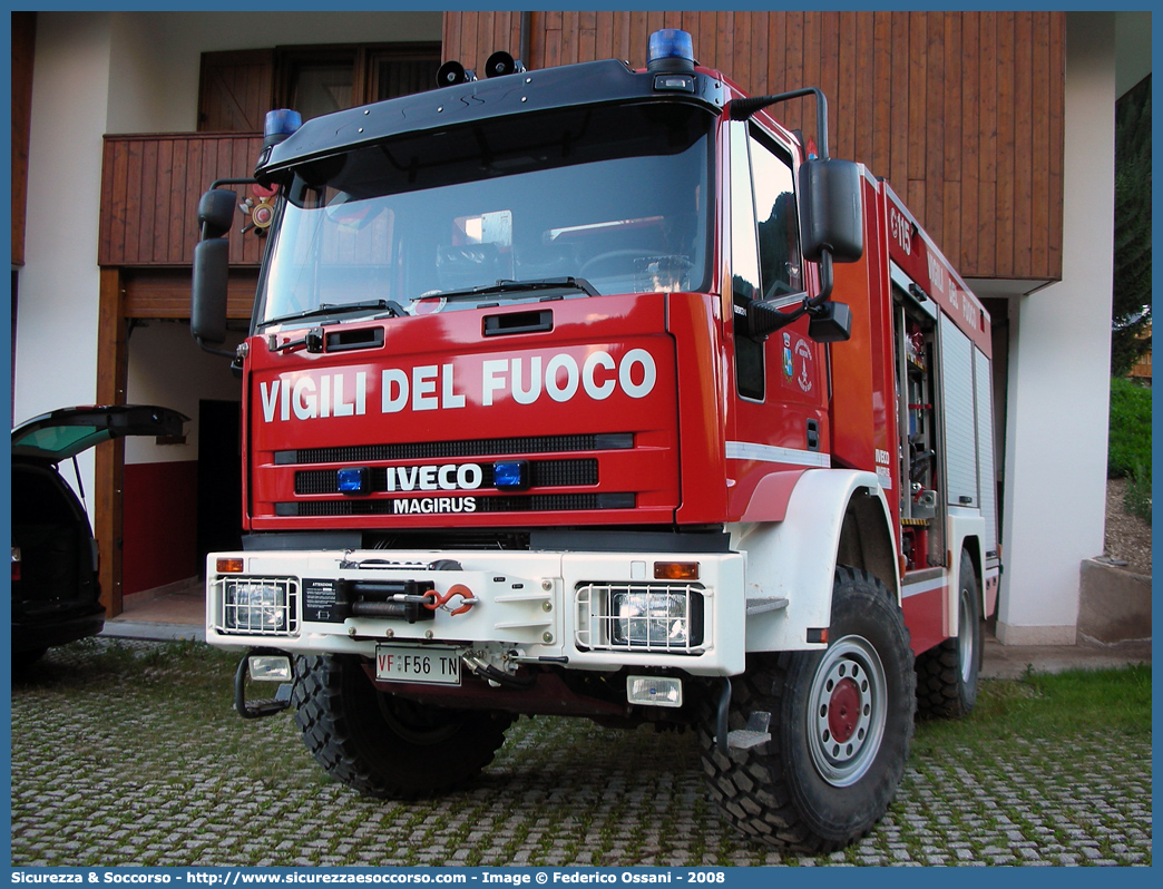 VF F56TN
Corpo Volontario Vigili del Fuoco Mazzin di Fassa
Iveco Magirus 135E24
Parole chiave: VF;V.F.;Vigili del Fuoco;Vigili;Fuoco;Volontari;Mazzin di Fassa;Iveco;Magirus;135E24;F56TN