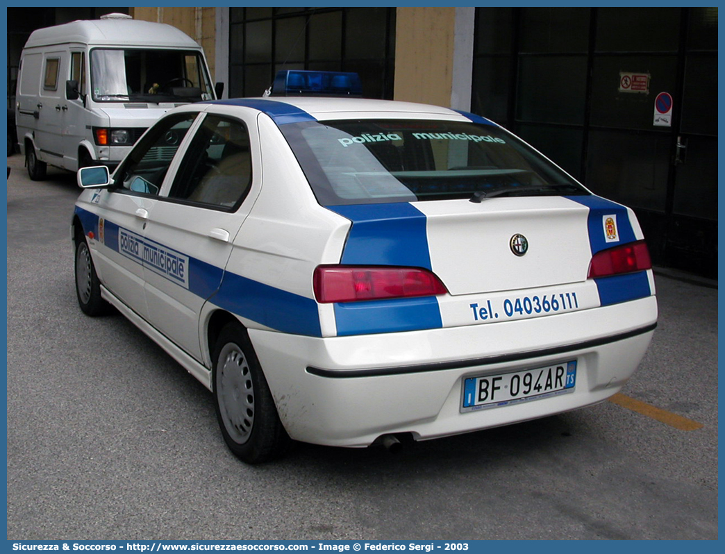 -
Polizia Municipale
Comune di Trieste
Alfa Romeo 146
Allestitore Orlandi S.r.l.
Parole chiave: Polizia;Municipale;Locale;Trieste;Alfa Romeo;146;Orlandi