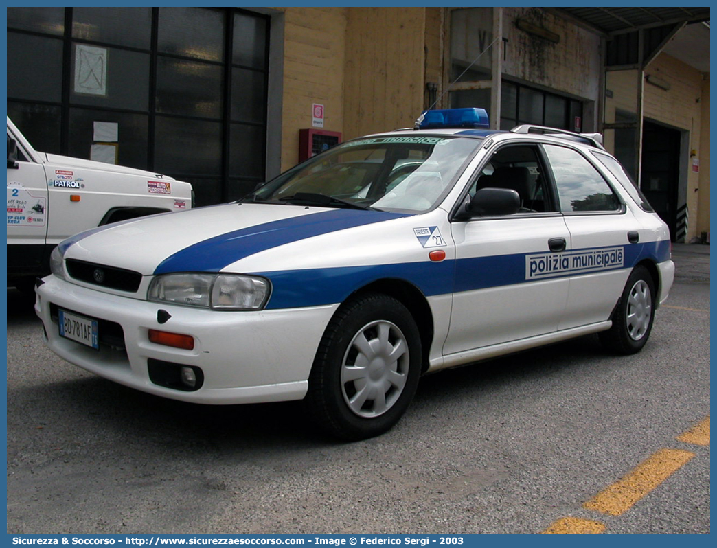 -
Polizia Municipale
Comune di Trieste
Subaru Impreza Wagon II serie
Parole chiave: Polizia;Municipale;Locale;Trieste;Subaru;Impreza;Wagon