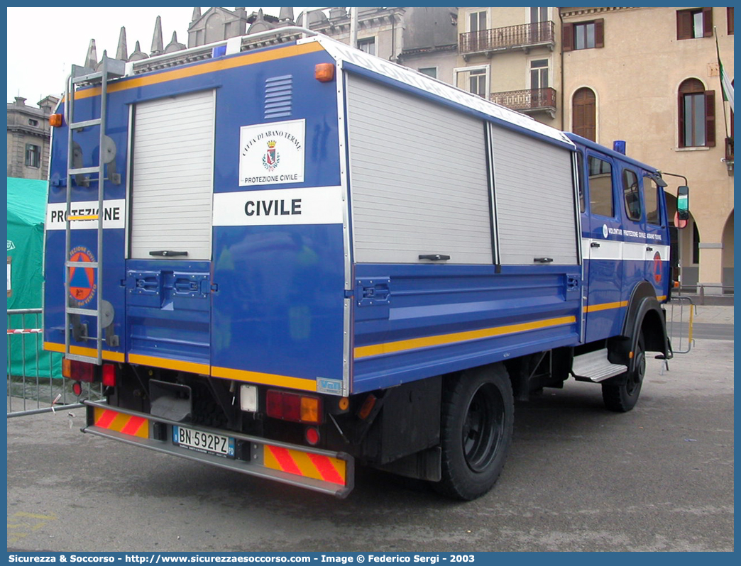 -
Protezione Civile
Comune di Abano Terme
Iveco Magirus 90-16

Parole chiave: PC;P.C.;Protezione Civile;Abano Terme;Iveco;Magirus;90-16