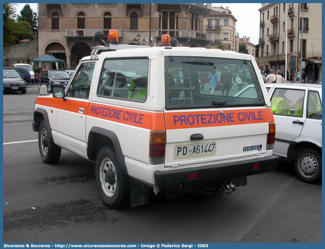 -
Protezione Civile
Comune di Cittadella
Nissan Patrol III serie SWB
Parole chiave: PC;P.C.;Protezione Civile;Cittadella;Nissan;Patrol III serie SWB