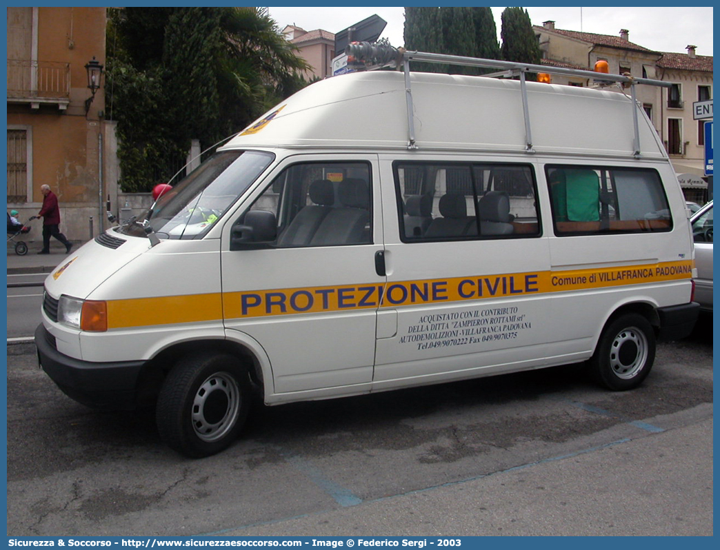 -
Protezione Civile
Comune di Villafranca Padovana
Volkswagen Transporter T4
Parole chiave: PC;P.C.;Protezione Civile;Villafranca Padovana;Volkswagen;Transporter T4