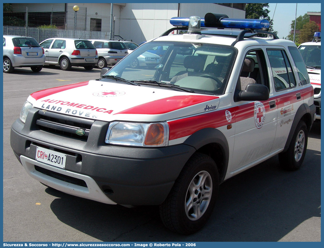 CRI A2301
Croce Rossa Italiana
Scandiano
Land Rover Freelander I serie
Allestitore Aricar S.p.A.
Parole chiave: CRI;C.R.I.;Croce Rossa Italiana;Automedica;Auto medica;Automedicalizzata;Auto medicalizzata;Land Rover;Freelander;Scandiano;A2301;Aricar