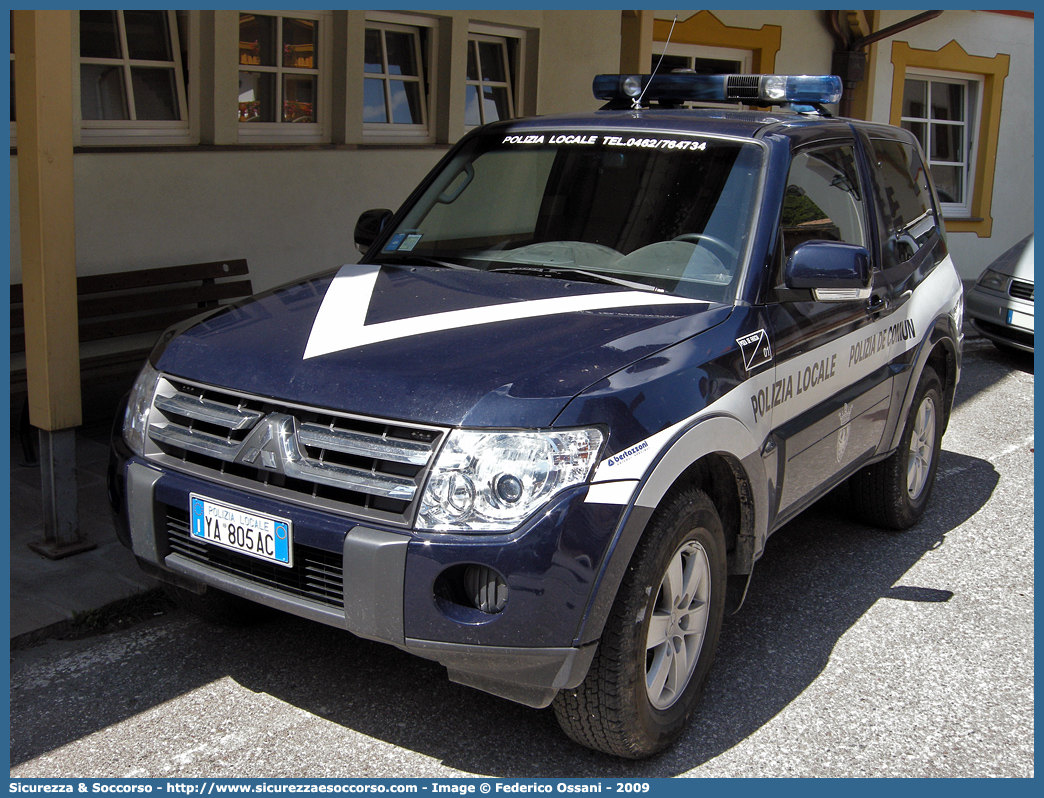 Polizia Locale YA805AC
Polizia Locale
Comune di Pozza di Fassa
Mitsubishi Pajero SWB IV serie
Parole chiave: Polizia;Locale;Municipale;Pozza di Fassa;Mitsubishi;Pajero;SWB;YA805AC