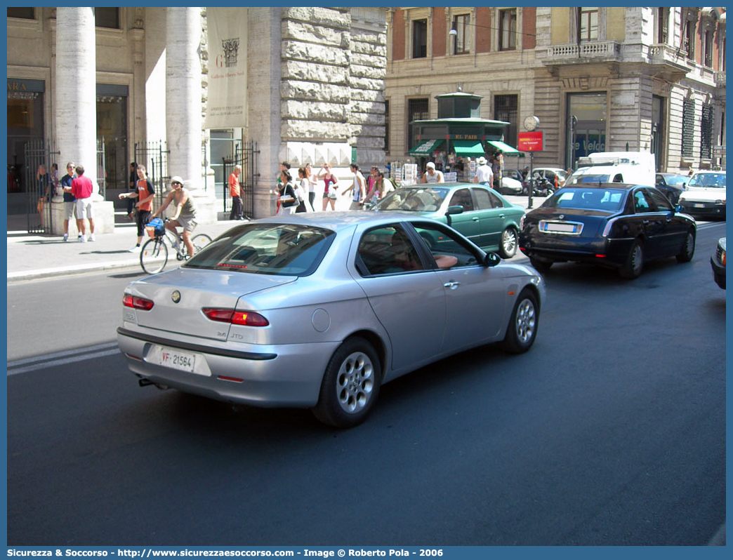 VF 21564
Corpo Nazionale Vigili del Fuoco
Alfa Romeo 156 I serie
Parole chiave: VVF;V.V.F.;Corpo;Nazionale;Vigili;del;Fuoco;Alfa;Romeo;156