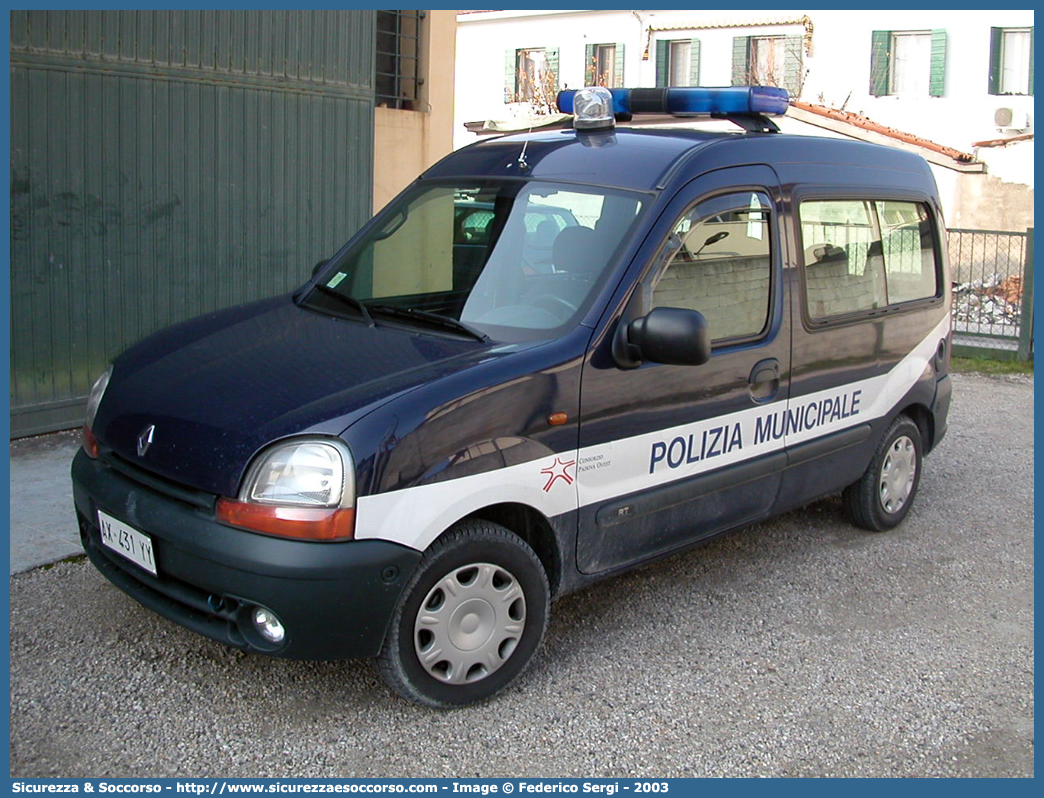 -
Polizia Municipale
Consorzio Padova Ovest
Renault Kangoo I serie
Parole chiave: Polizia;Locale;Municipale;Padova Ovest;Cervarese Santa Croce;Mestrino;Rubano;Selvazzano Dentro;Veggiano;Renault;Kangoo