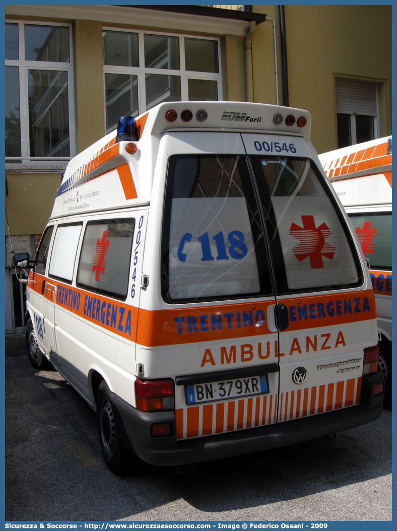 005-46
118 Trentino Emergenza
Volkswagen Transporter T4 restyling
Allestitore EDM S.r.l.
Parole chiave: 118;Trento;Trentino;Emergenza;Ambulanza;Volkswagen;Transporter;T4;EDM