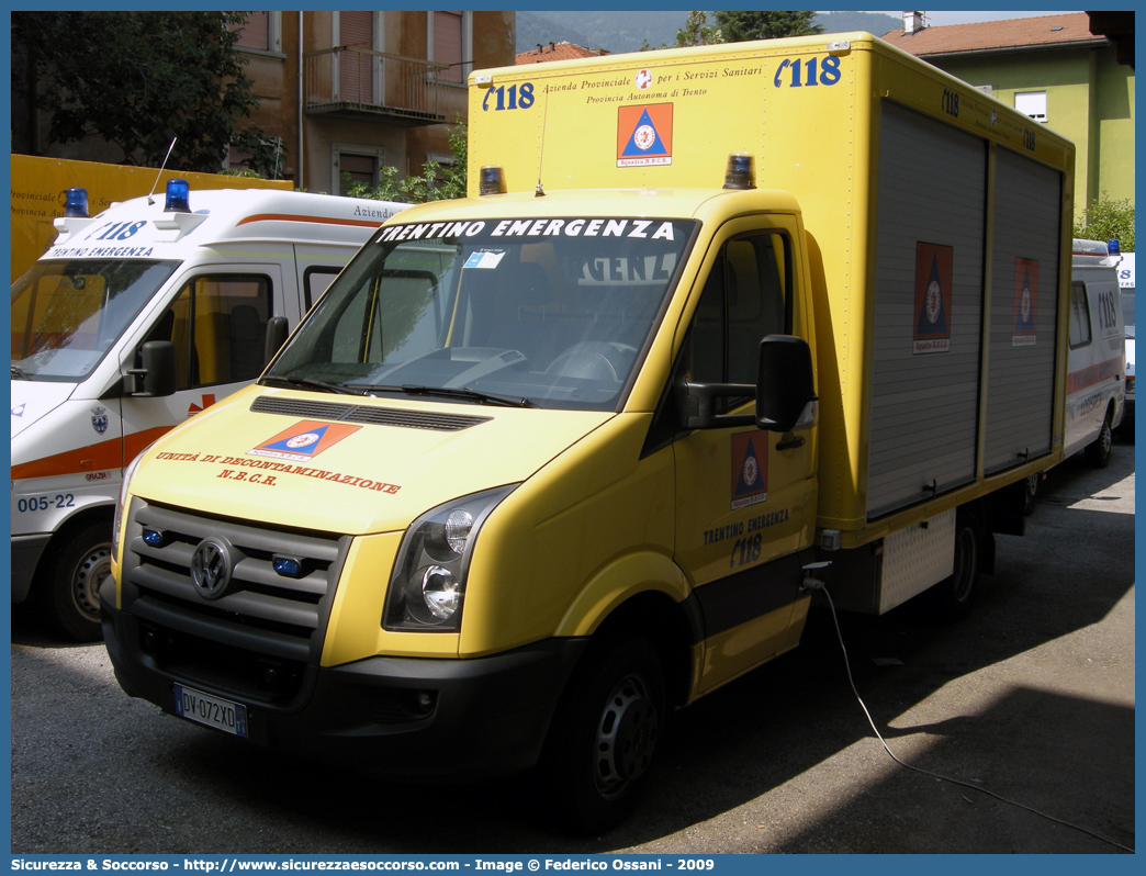 -
118 Trentino Emergenza
Volkswagen Crafter
Parole chiave: 118;Trentino;Emergenza;Trento;Volkswagen;Crafter;Unità;Decontaminazione;NBCR;N.B.C.R.