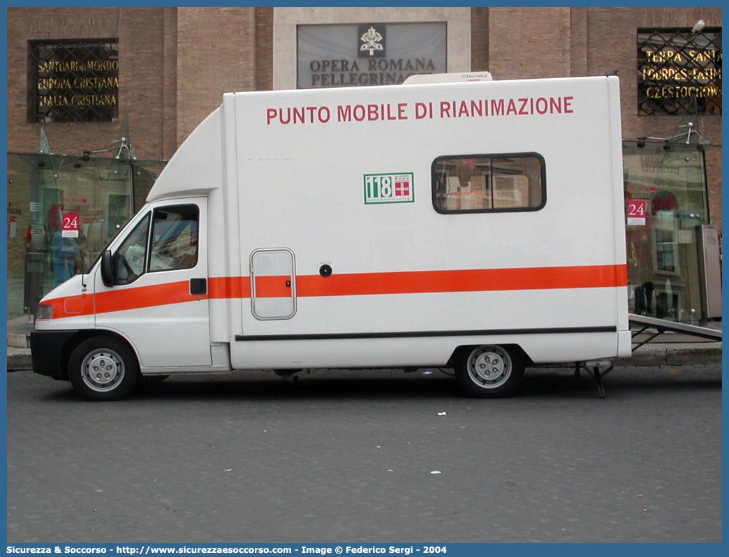 -
118 A.R.E.S.
Fiat Ducato II serie
Parole chiave: 118;A.R.E.S.;ARES;Azienda;Regionale;Emergenza;Sanitaria;Lazio;Soccorso;Roma;Fiat;Ducato