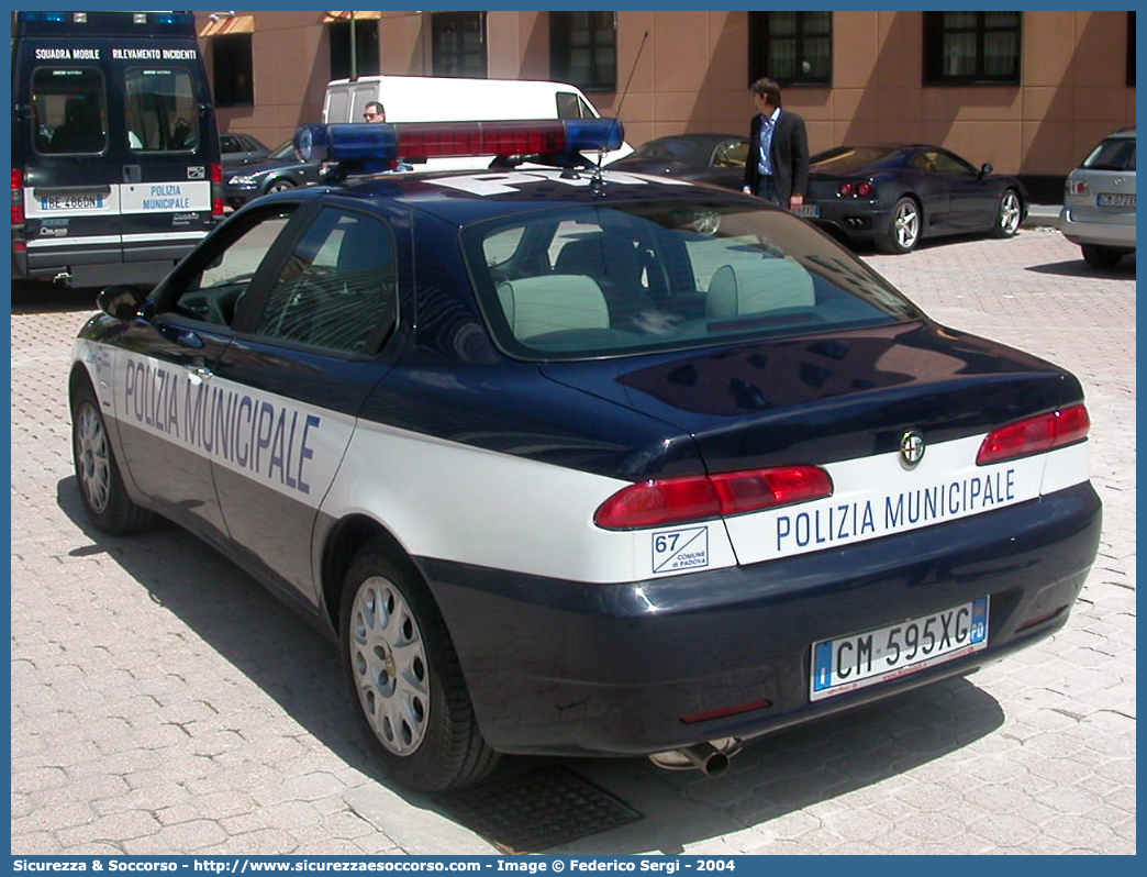 -
Polizia Municipale
Comune di Padova
Alfa Romeo 156 II serie
Parole chiave: PL;P.L.;PM;P.M.;Polizia;Locale;Municipale;Padova;Alfa Romeo;156