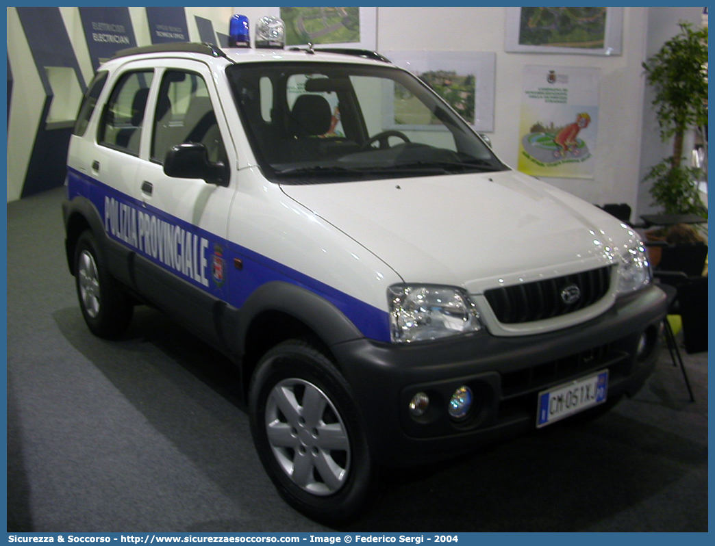 -
Polizia Provinciale
Provincia di Padova
Daihatsu Terios II serie
Parole chiave: PL;P.L.;Polizia;Locale;Provinciale;Padova;Daihatsu;Terios II serie