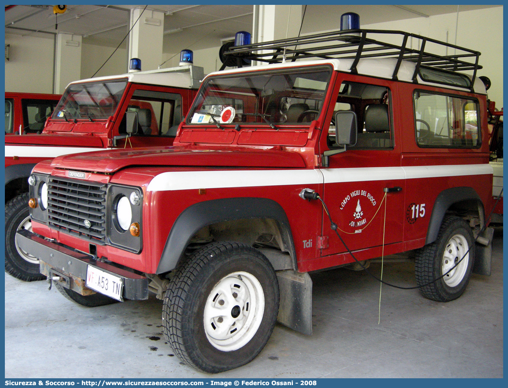 VF A53TN
Corpo Vigili del Fuoco Volontari Canazei
Land Rover Defender 90
Parole chiave: VF;V.F.;Vigili del Fuoco;Vigili;Fuoco;Volontari;Canazei;Land Rover;Defender 90;A53TN