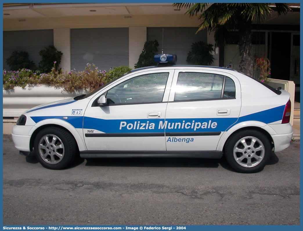 -
Polizia Municipale
Comune di Albenga
Opel Astra II serie
Parole chiave: Polizia;Locale;Municipale;Albenga;Opel;Astra