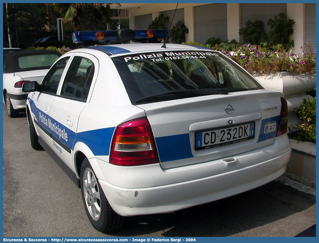 -
Polizia Municipale
Comune di Albenga
Opel Astra II serie
Parole chiave: Polizia;Locale;Municipale;Albenga;Opel;Astra