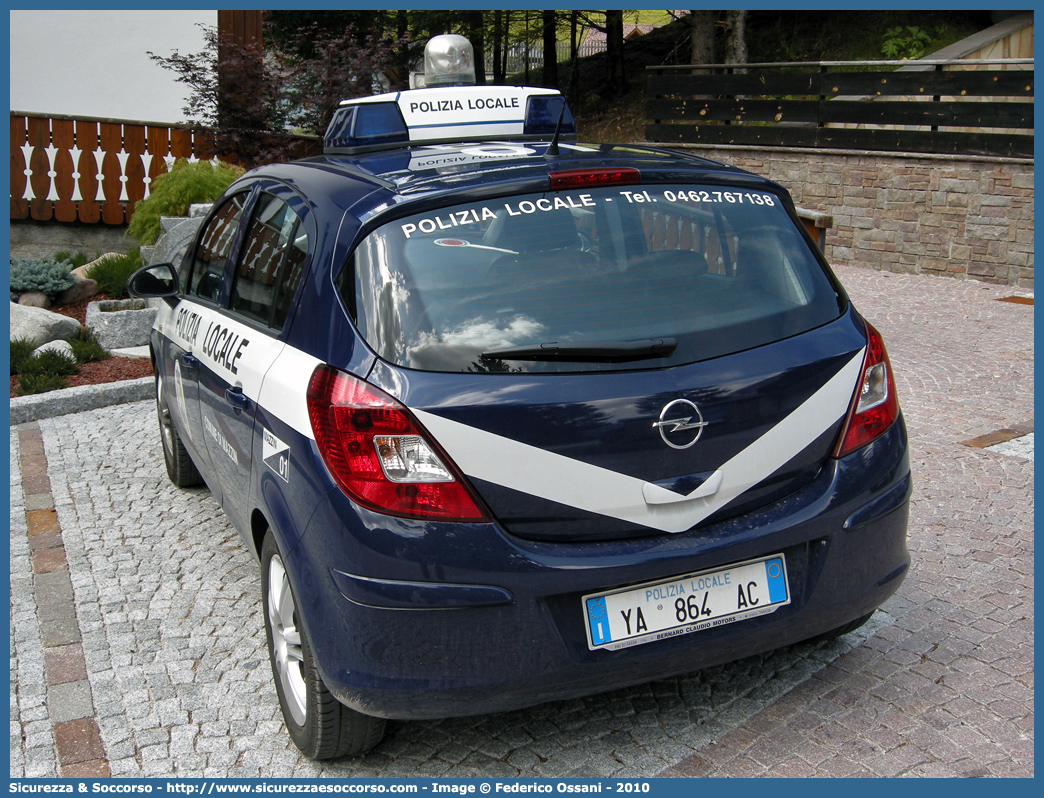 Polizia Locale YA864AC
Polizia Locale
Comune di Mazzin
Opel Corsa IV serie
Parole chiave: Polizia;Locale;Municipale;Mazzin;Opel;Corsa;YA864AC