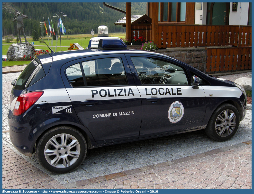 Polizia Locale YA864AC
Polizia Locale
Comune di Mazzin
Opel Corsa IV serie
Parole chiave: Polizia;Locale;Municipale;Mazzin;Opel;Corsa;YA864AC