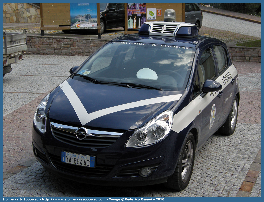 Polizia Locale YA864AC
Polizia Locale
Comune di Mazzin
Opel Corsa IV serie
Parole chiave: Polizia;Locale;Municipale;Mazzin;Opel;Corsa;YA864AC