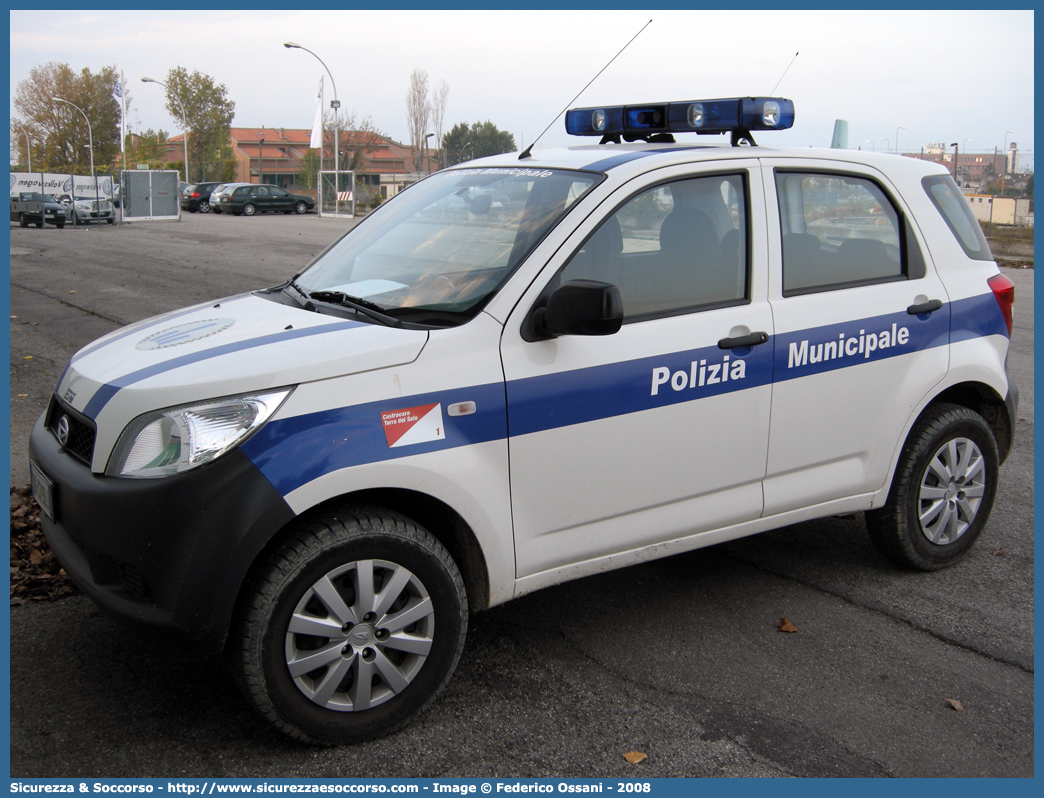 -
Polizia Municipale
Comune di
Castrocaro Terme e Terra del Sole
Daihatsu Terios III serie
Allestitore EDM S.r.l.
Parole chiave: Polizia;Locale;Municipale;Castrocaro Terme Terra Sole;Daihatsu;Terios;EDM;E.D.M.