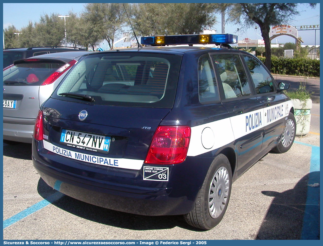 -
Polizia Municipale
Unione Comuni Adige Guà
Fiat Stilo II serie
Allestitore Projet Service S.r.l.
Parole chiave: PL;P.L.;PM;P.M.;Polizia;Locale;Municipale;Adige Gua;Adige Guà;Cologna Veneta;Pressana;Roveredo di Gua;Roveredo di Guà;Veronella;Zimella;Fiat;Stilo;Projet Service