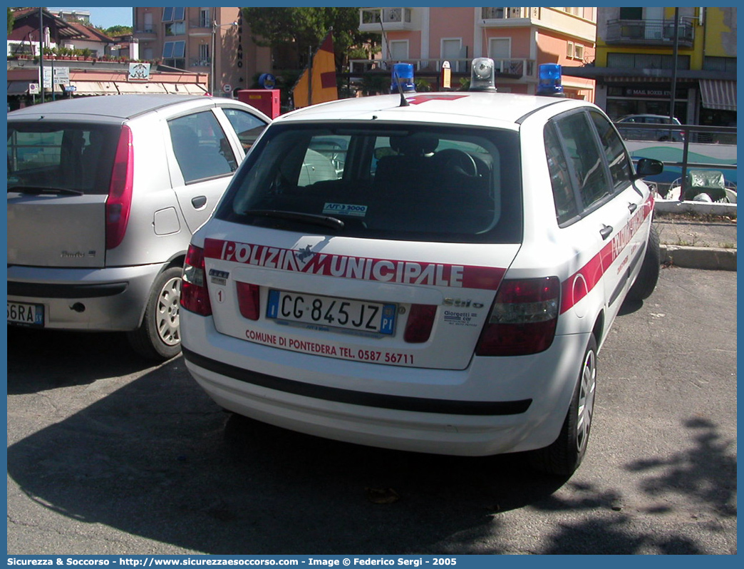 -
Polizia Municipale
Comune di Pontedera
Fiat Stilo
Parole chiave: Polizia;Locale;Municipale;Pontedera;Fiat;Stilo