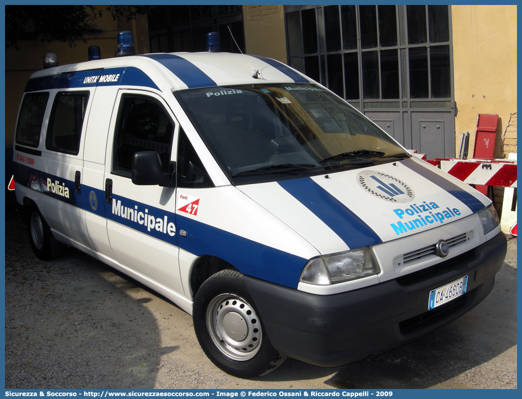 -
Polizia Municipale
Comune di Forlì
Fiat Scudo I serie
Parole chiave: Polizia;Locale;Municipale;Forlì;Fiat;Scudo