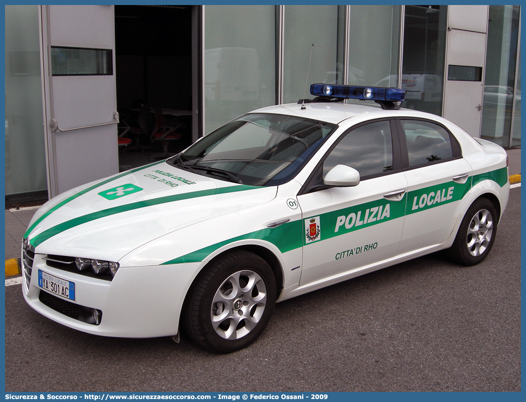 Polizia Locale YA301AC
Polizia Locale
Comune di Rho
Alfa Romeo 159
Parole chiave: Polizia;Locale;Municipale;Rho;Alfa Romeo;159;YA301AC