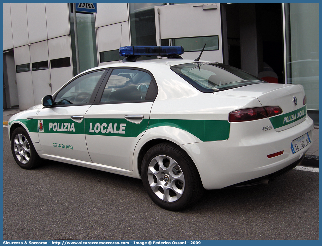 Polizia Locale YA301AC
Polizia Locale
Comune di Rho
Alfa Romeo 159
Parole chiave: Polizia;Locale;Municipale;Rho;Alfa Romeo;159;YA301AC