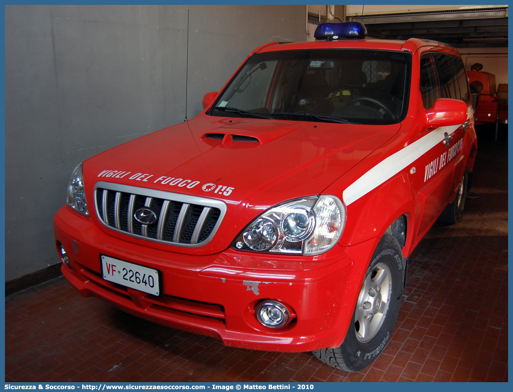 VF 22640
Corpo Nazionale Vigili del Fuoco
Hyundai Terracan
Parole chiave: Corpo;Nazionale;Vigili del Fuoco;Vigili;Fuoco;Hyundai;Terracan