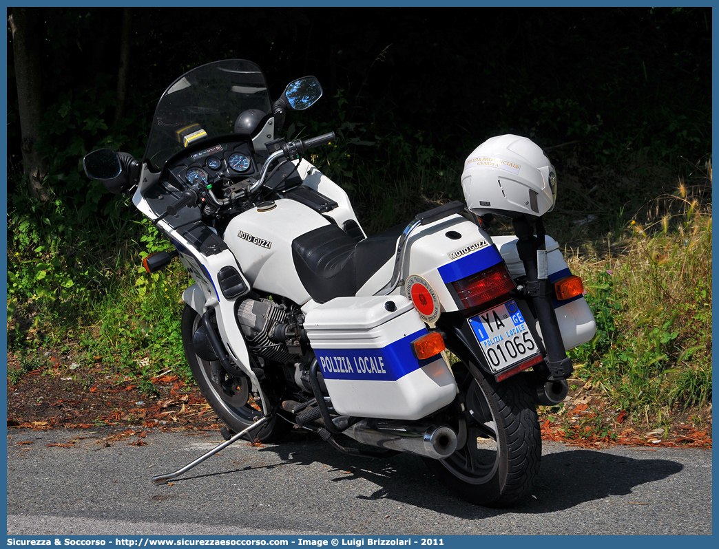 Polizia Locale YA01065
Polizia Locale
Provincia di Genova
Moto Guzzi 850-T5
Parole chiave: Polizia;Locale;Provinciale;Genova;Moto Guzzi;850-T5;YA01065