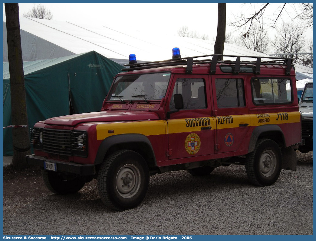 -
Corpo Nazionale
Soccorso Alpino e Speleologico
Delegazione Alpina
XI Prealpi Venete
Stazione di Arsiero
Land Rover Defender 110
Parole chiave: CNSAS;C.N.S.A.S.;Corpo;Nazionale;Soccorso;Alpino;Speleologico;Veneto;SASV;S.A.S.V.;Arsiero;Land Rover;Defender;110