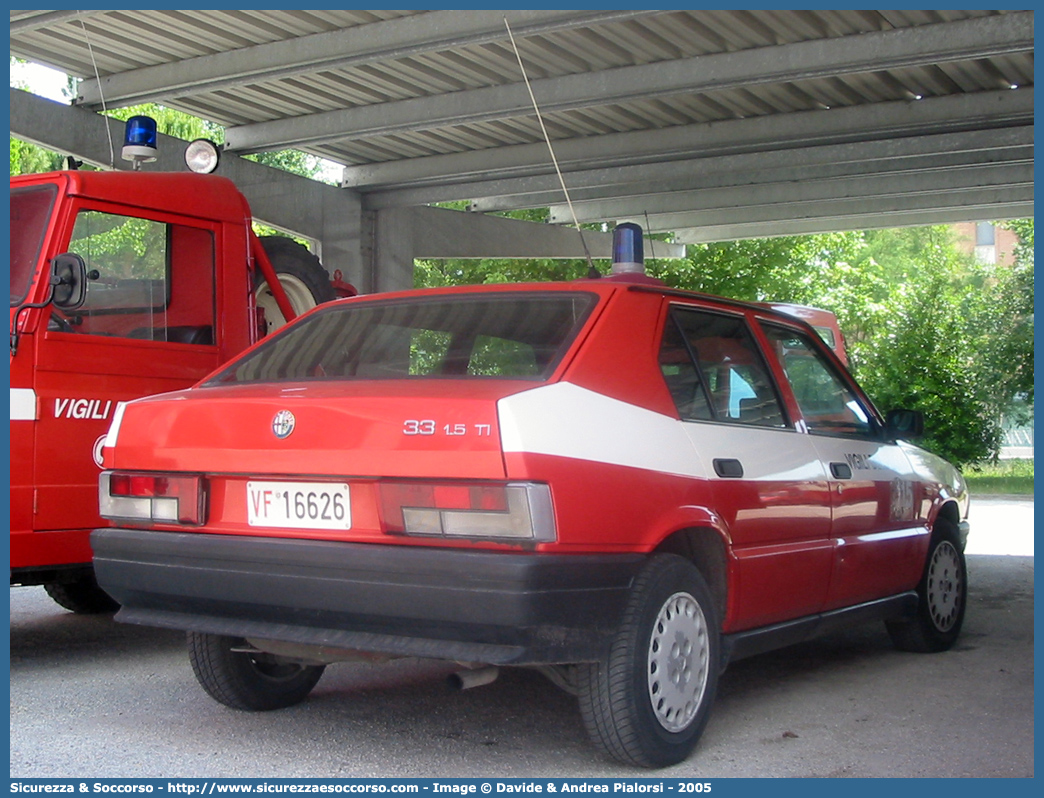 VF 16626
Corpo Nazionale Vigili del Fuoco
Alfa Romeo 33 I serie restyling
Parole chiave: VVF;V.V.F.;Corpo;Nazionale;Vigili;del;Fuoco;Alfa;Romeo;33