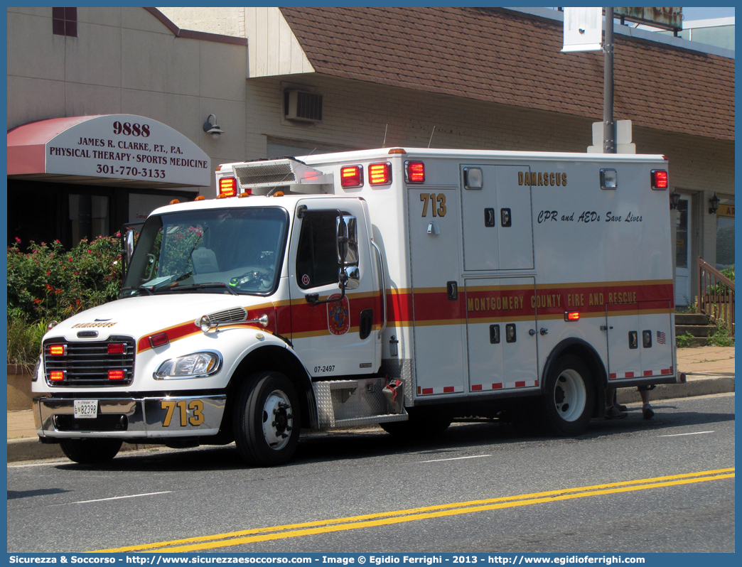 713
United States of America
Montgomery County MD
Fire and Rescue
Ambulance
Freightliner M2 106 Business Class
Conversion by DPC Emergency Equipment
Parole chiave: United;States;of;America;Montgomery;County;Fire;Rescue;Ambulance;Freightliner;M2;106;Business;Class;DPC;Emergency;Equipment