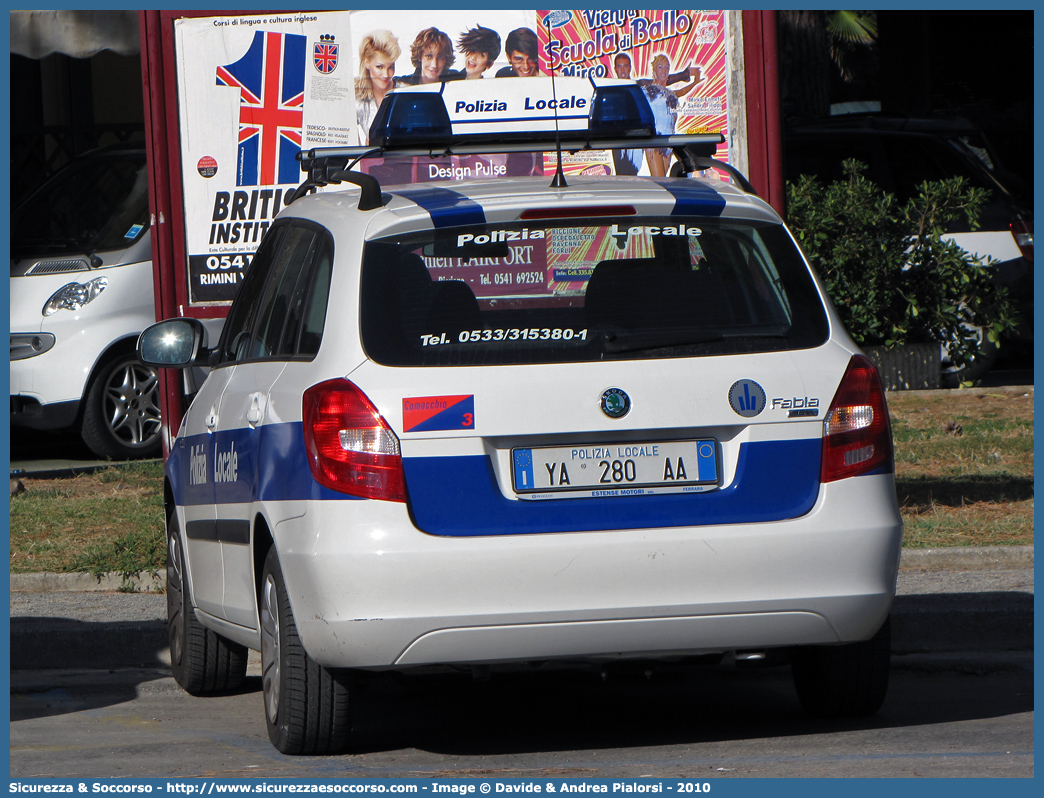 Polizia Locale YA280AA
Polizia Locale
Comune di Comacchio
Skoda Fabia Wagon II serie
Parole chiave: Polizia;Municipale;Locale;Comacchio;Skoda;Fabia;Wagon;YA280AA;YA 280 AA