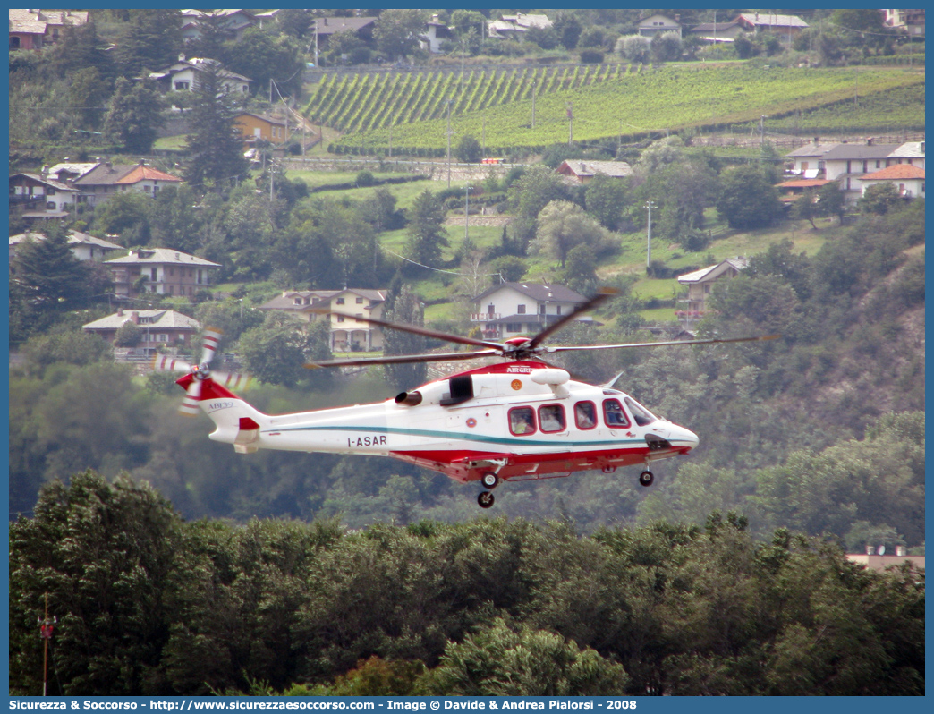 I-ASAR
118 Regione Valle d'Aosta
AgustaWestland AB139
Base di Aosta
Parole chiave: 118;Valle d'Aosta;Aosta;Agusta;Westland;AB139;AB;139;I-ASAR;Elicottero;Elisoccorso